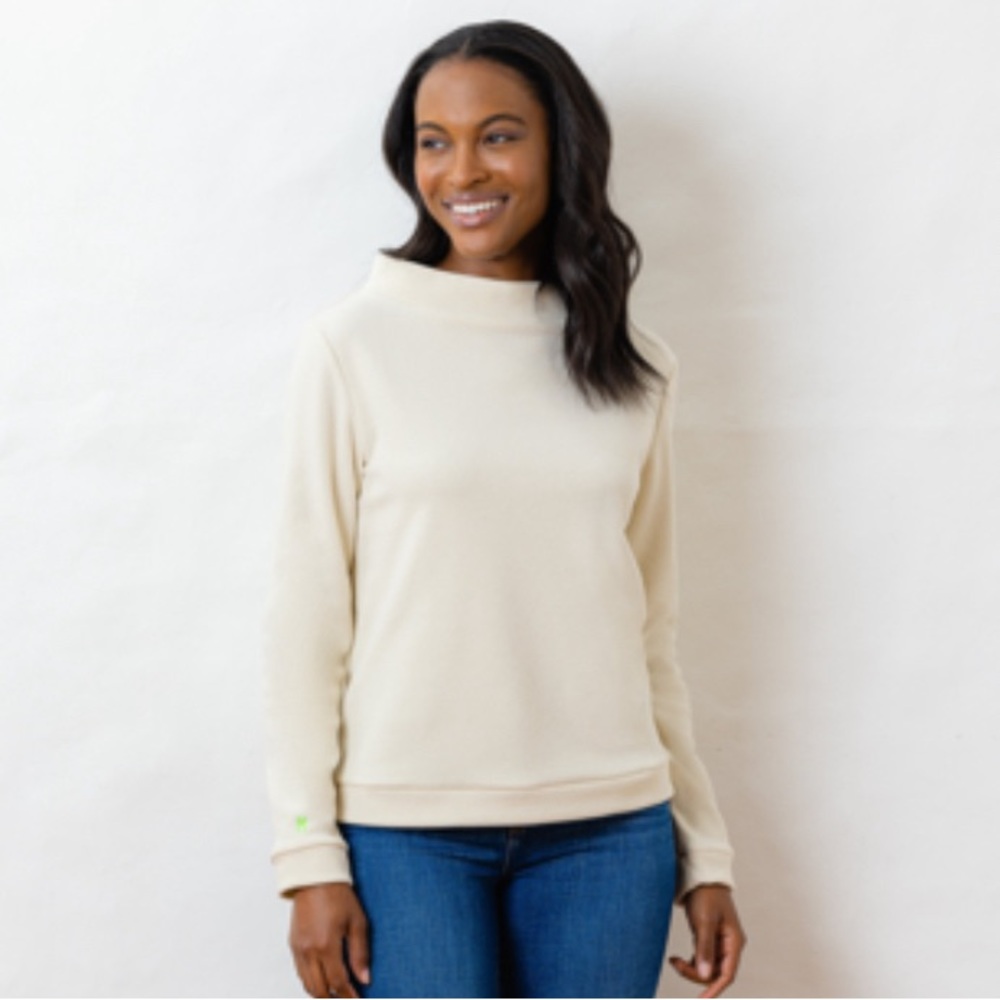 Dudley Stephens Brighton Boatneck Fleece size small (cream)